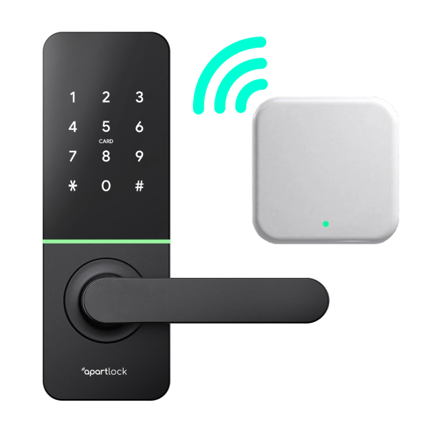 Zamek elektroniczny do apartamentów Apartlock P5 + bramka Wi-Fi
