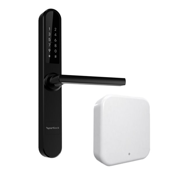 Zamek do apartamentów Apartlock P1 Czarny + bramka Wi-Fi