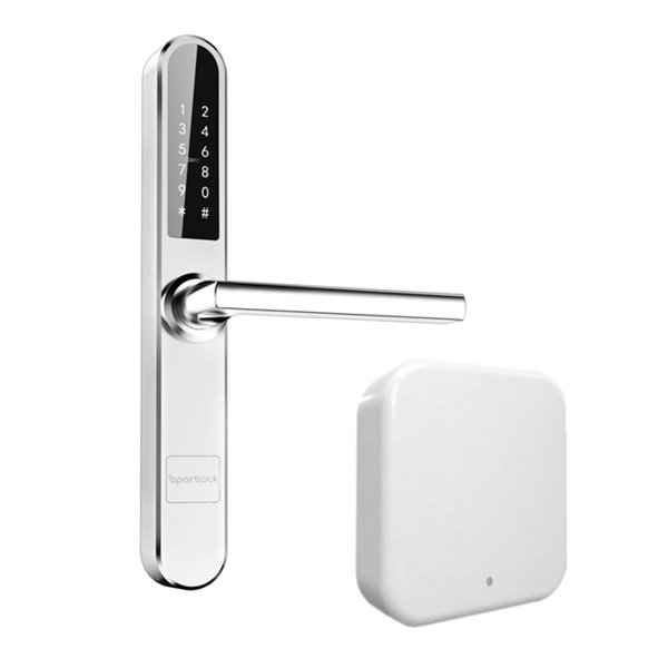 Zamek do apartamentów Apartlock P1 Srebrny + bramka Wi-Fi