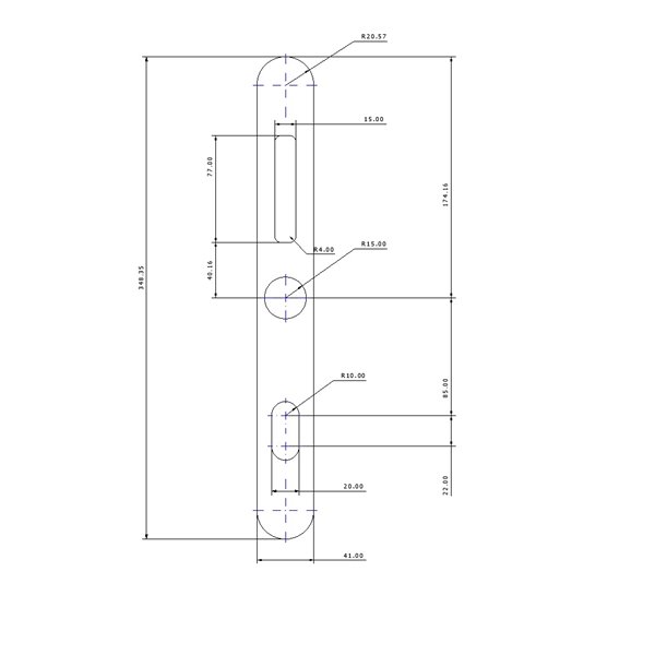 Maskownica do zamka Apartlock P1 wąska